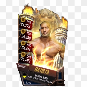 Batista S4 20 Goliath - Wwe Supercard Sasha Banks, HD Png Download - batista png