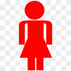 Woman Female Pictogram Bathroom Png Image - Female Stick Figure, Transparent Png - bathroom png