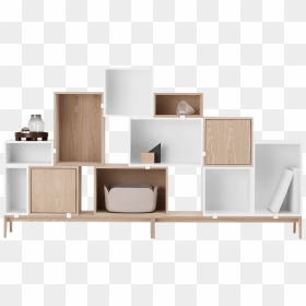Storage Clip Wall - Muuto Stacked Storage System, HD Png Download - book shelf png