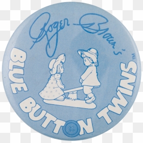 Blue Button Twins Art Button Museum - Circle, HD Png Download - blue button png