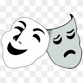 Drama Masks Clipart Transparent Background - - Appearance Vs Reality Symbol, HD Png Download - acting png