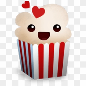 Popcorn Clipart Emoji - Popcorn Time Logo, HD Png Download - popcorn clipart png