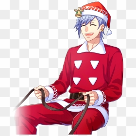 Transparent Santa Sitting Png - Santa Claus Anime Png, Png Download - action png