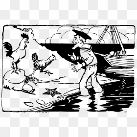 Sailor And Chickens - Pelaut Keren, HD Png Download - chickens png