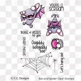 Bat Spider Clear Stamp - Illustration, HD Png Download - cancelled stamp png