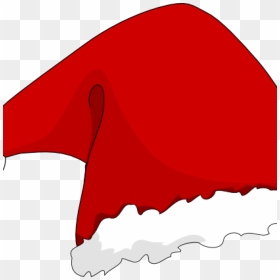 Large Santa Hat Santa Hat Clip Art At Clker Vector - Christmas Hat Drawing Png, Transparent Png - santa hats png