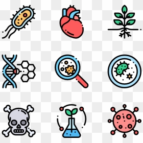 Cell Biology Icons - Biology Icon Vector Png, Transparent Png - cell icon png