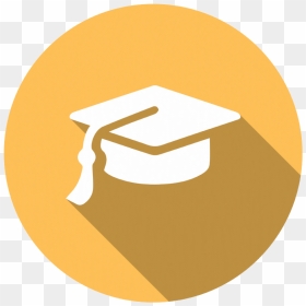 Graduation Cap Icon Circle Clipart , Png Download - Graduation Icon, Transparent Png - graduation cap icon png