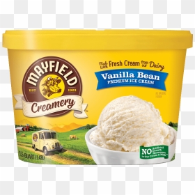 Vanilla Bean - Sea Salt Caramel Cheesecake Ice Cream, HD Png Download - vanilla bean png