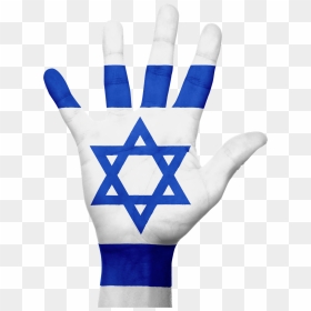 Israel Flag Hand Png, Transparent Png - israel flag png