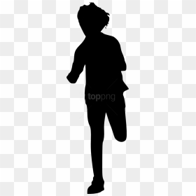 Free Png Kid Running Silhouette Png Images Transparent - Person Running Silhouette Png, Png Download - kid running png