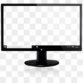 Monitor Overlay Smallest - Computer Monitor, HD Png Download - monitor icon png
