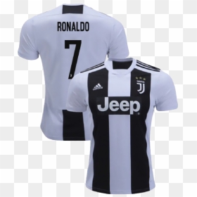 Juventus Cristiano Ronaldo Authentic Black White Home - Cristiano Ronaldo Jersey 2019, HD Png Download - jersey png