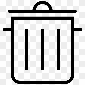 Trash Can, HD Png Download - trash can icon png