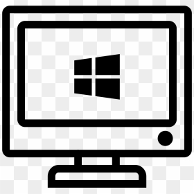 This Icon Looks Just Like A Computer Monitor With A - Windows Client Icon, HD Png Download - monitor icon png