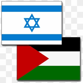 Israel Palestine Flag Clipart , Png Download - Palestinian And Israeli Flag, Transparent Png - israel flag png