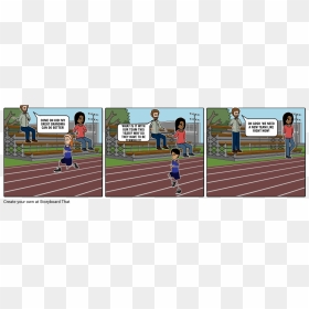 4 × 100 Metres Relay, HD Png Download - kid running png