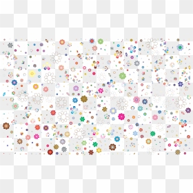 Prismatic Floral Background No Black Clip Arts - Flower Confetti Png, Transparent Png - floral background png