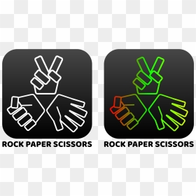Transparent Rock Paper Scissors Png - Scissors Paper Stone Png, Png Download - scissors icon png