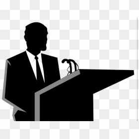 Debate Silhouette Clipart Debate Silhouette Clip Art - Podium Clip Art, HD Png Download - debate png