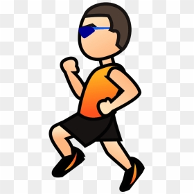 Person Running Emoji Clipart, HD Png Download - kid running png