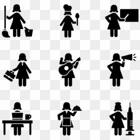 Women At Work Symbol, HD Png Download - working png
