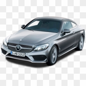 Grey Mercedes Benz C Class Coupe Car - Mercedes C180 Coupe 2015, HD Png Download - mercedes benz png