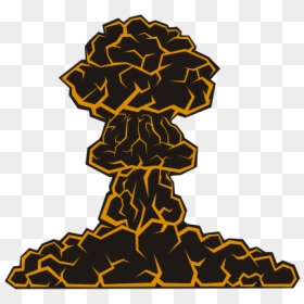 Mushroom Cloud Boom - Mushroom Cloud Bomb Clipart, HD Png Download - nuke explosion png