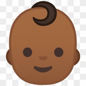 Baby Medium Dark Skin Tone Icon - Baby Emoji Transparent Background, HD Png Download - baby icon png