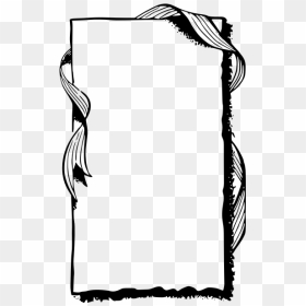 Ribbon Frame Vector Drawing - Best Borders For Project, HD Png Download - simple vintage border png