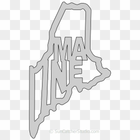 Maine Stencils, HD Png Download - minnesota outline png