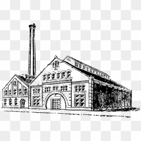 Old Factory Clip Arts - Industrial Revolution Factory Clipart, HD Png Download - factory icon png