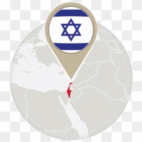 Israel Flag Transparent Png Pic - Israel En El Mundo Mapa, Png Download - israel flag png