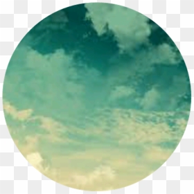 Circle Green Grunge Ombre Clouds Cloud Aesthetic Greenc - Green Aesthetic Circle Background, HD Png Download - grunge circle png