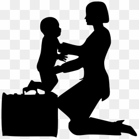 Working Mother Silhouette Png , Png Download - Sea, Transparent Png - working png