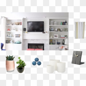 Living Room, HD Png Download - book shelf png