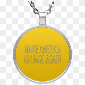 Make America Grunge Again Un4686 Circle Necklace - Chocolate Girl Logo, HD Png Download - grunge circle png
