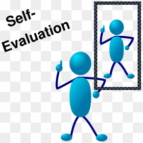 Blue Stick Man Self Evaluation Png, Svg Clip Art For - Self Evaluation Clipart, Transparent Png - evaluation png