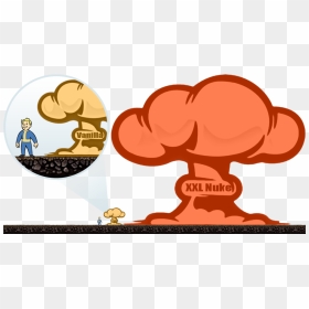 Xxl Nukes Nuclear Explosions - Cartoon Explosion Nuke, HD Png Download - nuke explosion png