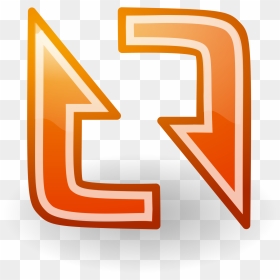 Refresh Orange Button Tango Style Clip Arts - Portable Network Graphics, HD Png Download - refresh icon png