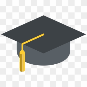 Graduation Cap Emoji Clipart - University Emoji, HD Png Download - graduation cap icon png