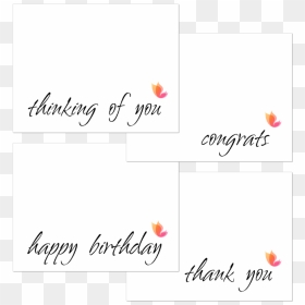 This Set Includes Congrats, Thank You, Happy Birthday - Chic, HD Png Download - congrats png
