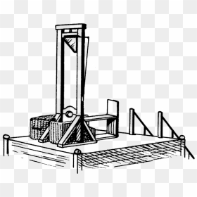 De Post Turtle Ization - Guillotine French Revolution Drawing, HD Png Download - guillotine png