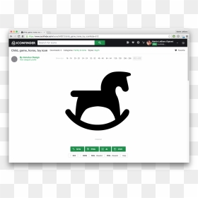 Image - Rocking Horse Silhouette, HD Png Download - word icon png