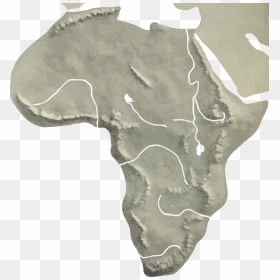 Africa Relief Map Clip Arts - Relief Africa Png, Transparent Png - africa map png