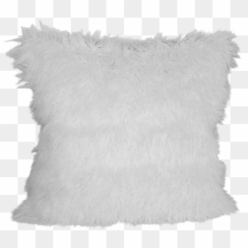 White Fur Rug Png - Fluffy White Pillow Transparent, Png Download - white fur png