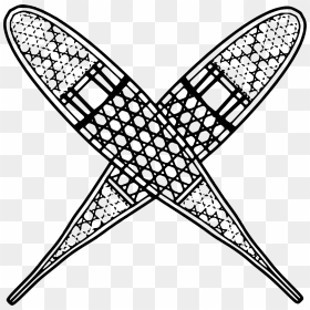 A Pair Of Crossed Snowshoes Clip Arts - Snowshoes Clipart, HD Png Download - minnesota outline png