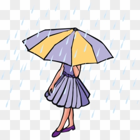 Rain Clip Art And Poetry Clipart Image - Umbrella Rainy Day Rain Clip Art, HD Png Download - poetry png
