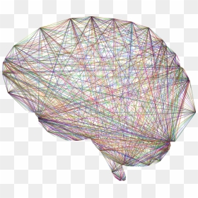 Geometric Connections Brain Chromatic - Geometric Brain Art Png, Transparent Png - connections png