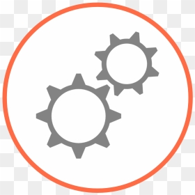 Gears Black And White Single, HD Png Download - construction icon png